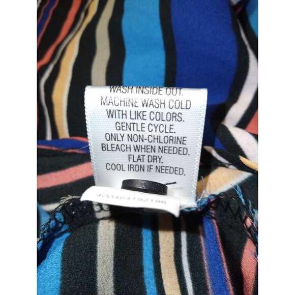 Dana Buchman Blue Pink Striped Tank Top Size Small - Picture 8 of 8